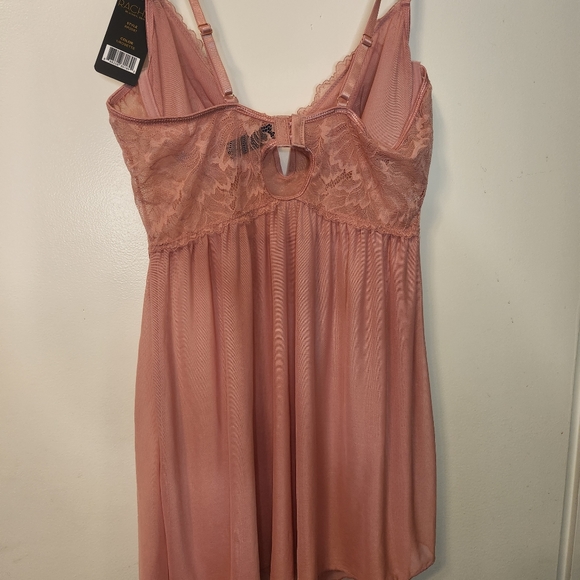 NWT Rachel Roy Underwired Teddy slip chemise Lingerie w/ Lace Details Size XL - Picture 4 of 5